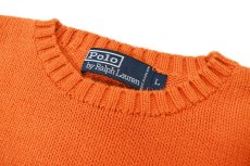 画像4: Used Polo Ralph Lauren Crew Neck Knit Sweater Orange ラルフローレン (4)