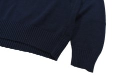 画像3: Used Polo Ralph Lauren Hi Neck Button Knit Navy ラルフローレン (3)