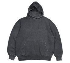 画像1: Used Russell Athletic Blank Sweat Hoodie Black Over Dye made in USA (1)