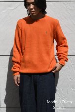 画像5: Used Polo Ralph Lauren Crew Neck Knit Sweater Orange ラルフローレン (5)