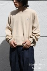 画像5: Used Polo Ralph Lauren V-Neck Knit Sweater Khaki ラルフローレン (5)