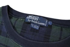 画像4: Used Polo Ralph Lauren Crew Neck Sweat Shirt Black Watch (4)