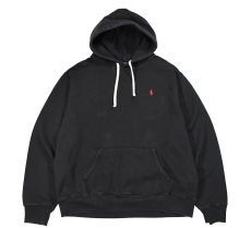 画像1: Used Polo Ralph Lauren Pullover Sweat Hoodie Black (1)