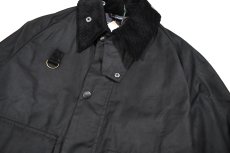 画像2: Barbour Spey Wax Jacket Black バブアー (2)