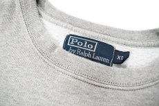 画像4: Used Polo Ralph Lauren Crew Neck Sweat Shirt Grey (4)