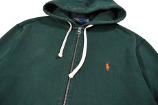 画像2: Used Polo Ralph Lauren Zip Sweat Hoodie Green (2)