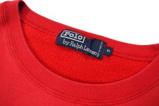 画像4: Used Polo Ralph Lauren Crew Neck Sweat Shirt Red (4)