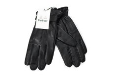 画像2: Barbour Burnished Leather Thinsulate Gloves Black バブアー (2)