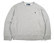 画像1: Used Polo Ralph Lauren Crew Neck Sweat Shirt Grey (1)