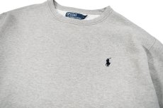 画像2: Used Polo Ralph Lauren Crew Neck Sweat Shirt Grey (2)