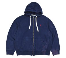 画像1: Used Polo Ralph Lauren Zip Sweat Hoodie Navy (1)