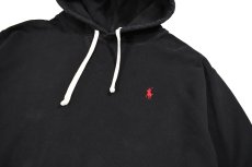 画像2: Used Polo Ralph Lauren Pullover Sweat Hoodie Black (2)