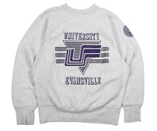 画像1: Used Crew Neck Sweat Shirt "University of Evansville" made in USA 両面プリント (1)