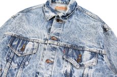 画像2: 87' Used Levi's 70507 Denim Trucker Jacket Chemical Wash made in USA リーバイス (2)