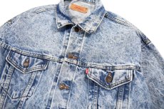 画像2: 87' Used Levi's 70507 Denim Trucker Jacket Chemical Wash made in USA リーバイス (2)