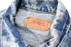 画像4: 87' Used Levi's 70507 Denim Trucker Jacket Chemical Wash made in USA リーバイス (4)