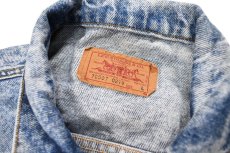 画像4: 87' Used Levi's 70507 Denim Trucker Jacket Chemical Wash made in USA リーバイス (4)