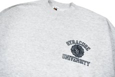 画像2: Used Crew Neck Sweat Shirt "Syracuse University" made in USA 両面プリント (2)