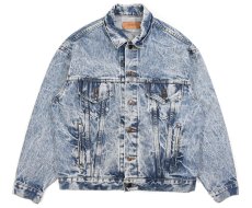 画像1: 87' Used Levi's 70507 Denim Trucker Jacket Chemical Wash made in USA リーバイス (1)