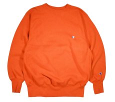 画像1: 90s Used Champion Reverse Weave Sweat Shirt Orange made in USA (1)