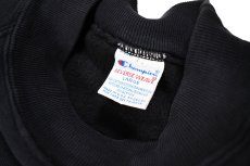 画像4: 90s Used Champion Reverse Weave Raglan Sleeves Mock Neck Sweat Shirt Navy made in USA (4)