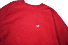 画像2: 90s Used Champion Reverse Weave Sweat Shirt Burgundy made in USA (2)