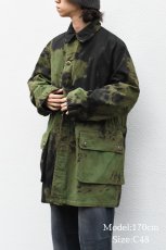 画像8: Used Swedish Military M-59 Field Jacket Tie Dye Pattern (8)