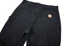 画像5: Used Carhartt Duck Carpenter Pants Black カーハート (5)