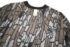 画像2: Deadstock Trebark Camo Sweat Shirt made in USA (2)