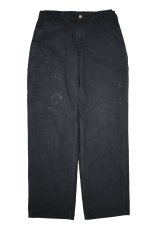 画像1: Used Carhartt Duck Carpenter Pants Black カーハート (1)