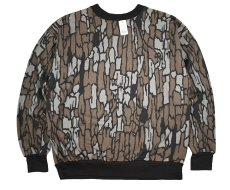 画像1: Deadstock Trebark Camo Sweat Shirt made in USA (1)