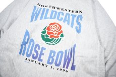 画像2: 90s Used Champion Reverse Weave Sweat Shirt "Northwestern Wildcats" made in USA  (2)