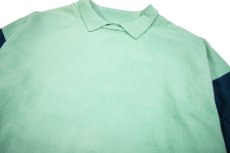 画像2: Deadstock K-Swiss Sweat Polo Emerald/Teal made in USA (2)