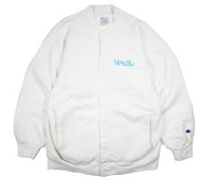 画像1: 90s Used Champion Reverse Weave Snap Cardigan "Malibu" made in USA  (1)