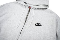 画像2: Used Nike Zip Sweat Hoodie Ash made in USA (2)