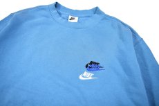 画像2: Used Nike Sweat Shirt Sax (2)