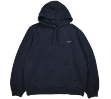 画像1: Used Nike Pullover Sweat Hoodie Navy (1)