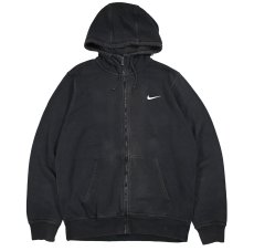 画像1: Used Nike Zip Sweat Hoodie Black (1)