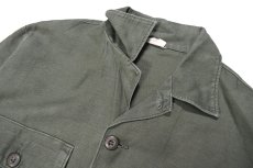 画像4: Used Us Military Cotton Sateen OG-107 Utility Shirt (4)