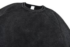 画像2: A.R.P.  Washed Cotton Mineral Breach Oversized Sweater Fade Black (2)