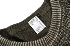 画像4: A.R.P.  Washed Cotton Mineral Breach Oversized Sweater Military Olive (4)