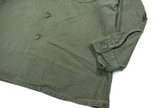 画像3: Used Us Military Cotton Sateen OG-107 Utility Shirt (3)