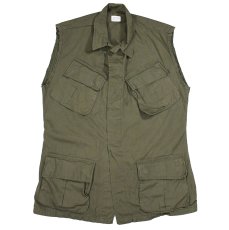 画像1: Used Us Army Rip Stop Poplin Jungle Fatigue Vest (1)