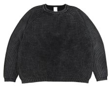 画像1: A.R.P.  Washed Cotton Mineral Breach Oversized Sweater Fade Black (1)