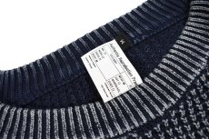 画像4: A.R.P.  Washed Cotton Mineral Breach Oversized Sweater Indigo Blue (4)