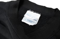 画像5: Used Fruit of the Loom Raglan Sleeve Damaged Blank Sweat Shirt Black (5)