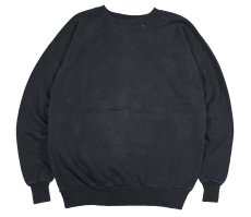 画像1: Used Pannill by Hanes Raglan Sleeve Blank Sweat Shirt Black made in USA (1)