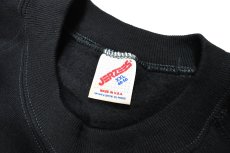 画像4: Deadstock Jerzees Raglan Sleeve Blank Sweat Shirt Black made in USA (4)