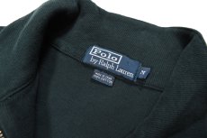 画像4: Used Polo Ralph Lauren Quarter Zip Knit Sweater Dark Green ラルフローレン (4)