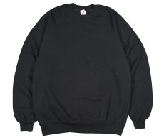 画像1: Deadstock Jerzees Raglan Sleeve Blank Sweat Shirt Black made in USA (1)